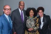 Darren Walker, President, The Ford Foundation, Vernon Jordan, Sherry B. Bronfman, and Julie Mehretu at The Museum of Modern Art’s 2015 Jazz Interlude on April 8 in New York. Photo by Scott Rudd