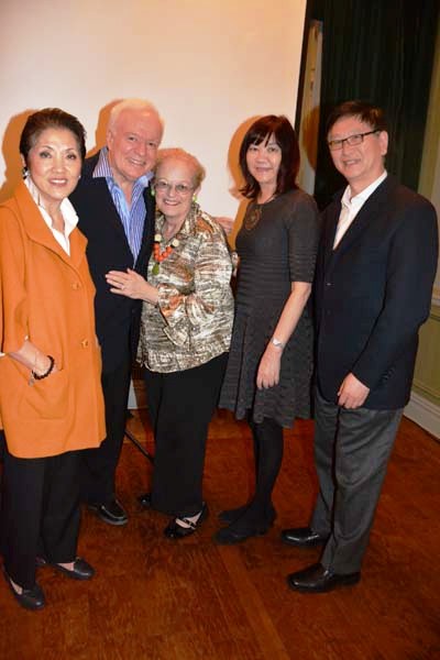 Ms.Shining Sung, Director-Writer-Producer Joseph Jacoby, Ms. Sharyn Grossman, Film Chairman, The National Arts Club; Ms. June Feng (Assist. Controller, Finance)Toll Global Forwarding, and Mr.Richard He, Chief Representative, U.S.A., China Guardian Auctions Co., Ltd.. Photo by: Rose Billings/Blacktiemagazine.com