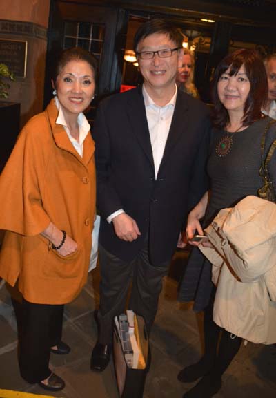 Ms. Shining Sung, Mr. Richard He, Chief Representative, U.S.A., China Guardian Auctions Co., Ltd. and Ms. June Feng, Assistant Controller, Finance, Toll Global Forwarding. Photo by: Rose Billings/Blacktiemagazine.com