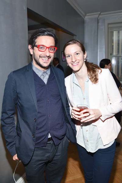 Massimo LoBuglio, owner of Little Cupcake Bakeshop enterprises and Anastasia Frank.  Photo by:  Sean zanni/PatrickMcMullan.com