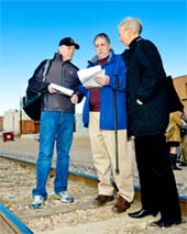ULI advisory services panelists tour Arvada, Colorado in 2013. Arvada was the first of three areas in the state targeted by the Colorado Health Foundation, seeking to make healthy choices easily accessible by better connecting the built environment to community health. Photo courtesy of the Urban Land Institute
