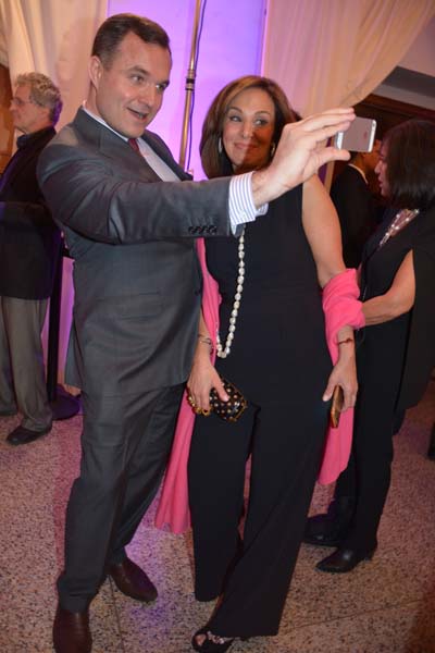 Fox 5 News Anchors, Greg Kelly and Rosanna Scotto.  Photo by:  Rose Billings/Blacktiemagazine.com