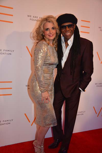 Nancy Hunt, Nile Rogers.  Photo by:  Rose Billings/Blacktiemagazine.com