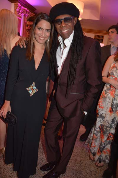  Nicole Dicocco and Nile Rodgers.  Photo by:  Rose Billings/Blacktiemagazine.com