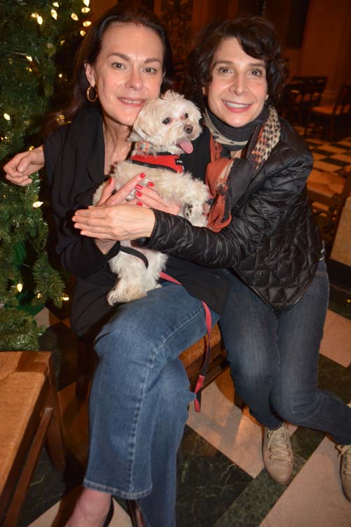 Helen Johnson and Lisa Bernstein with her adorable pup!.  Photo by:  Rose Billings/Blacktiemagazine.com