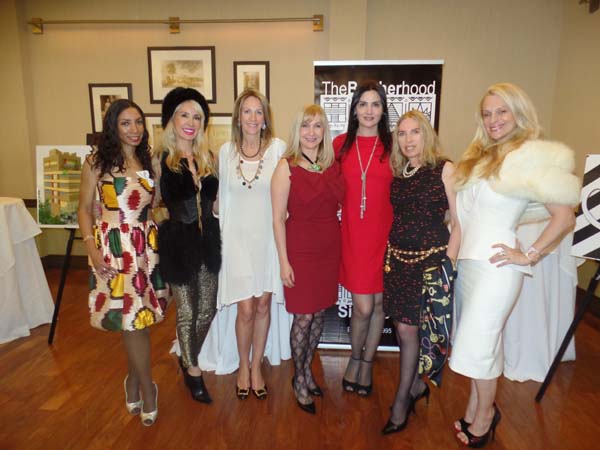 Dawne Marie Grannum, Tracy Stern, Sara Johnson Kaplan, Katlean de Monchy, Alessandra Emanuel, Lauren Lawrence, Consuelo Vanderbilt Costin (wearing Homage Jewelry).  Photo by:  katlean de Monchy