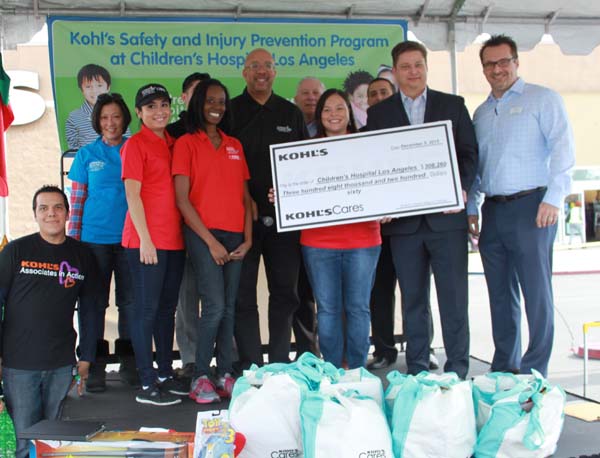 Chris Gonzalez ,Maria Bautista-Durand NP, Alejandra Arriaga, Chantel Ponder, Dr. Jeffrey Upperman, Denny Jenner, Helen Arbogast, Aro Mkrtchyan, Le Dabney and Jason Yager. Photo courtesy of CHLA