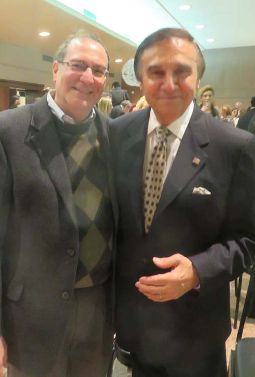Harold Brooks and Tony Lo Bianco. Photo by: Joyce Brooks, Blacktiemagazine.com