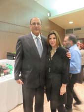 Ambassador Ido Aharoni, Consul General of Israel Mrs. Julie Goodman Aharoni. Photo by: Joyce Brooks/Blacktiemagazine.com