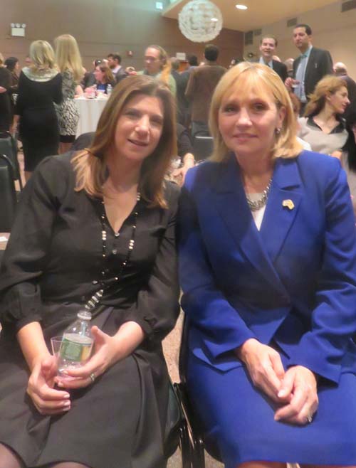 Julie Goodman Aharoni and Lt. Governor Kim Guadagno. Photo by: Joyce Brooks/Blacktiemagazine.com