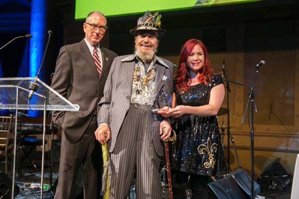 Michael Cogswell, Exec Director LAHM, Dr. John & Lauren "Fleurty Girl" LeBlanc from New Orleans, LAHM Board of Trustees and Gala Chair
