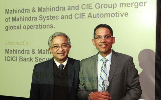 Mr. Subramaniam Durgashankar, Executive Vice President and Head of M&A, Mahindra & Mahindra, Mr. Bishen Pertab, President, ICICI Securities