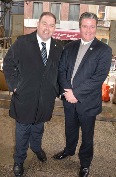 Detective Thomas Moran and Police officer Gene Schatz. Photo by: Rose Billings/Blacktiemagazine.com