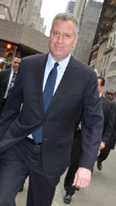 Mayor Bill de Blasio . Photo by: Rose Billings/Blacktiemagazine.com