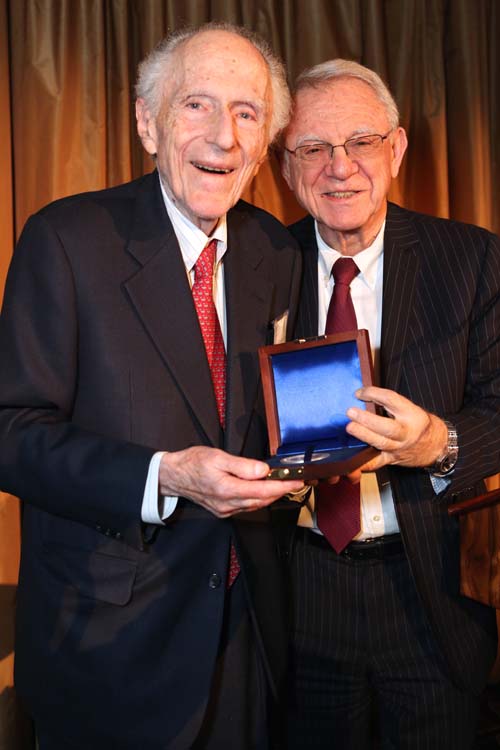 Dr. David A. Hamburg and Dr. Herbert Pardes.Photo by:  Chad David Kraus