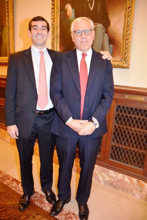 Andrew and David M. Rubenstein,celebrated culture and education philanthropist, and Medal Recipient 2015.  Photo by:  Rose Billings/Blacktiemagazine.com