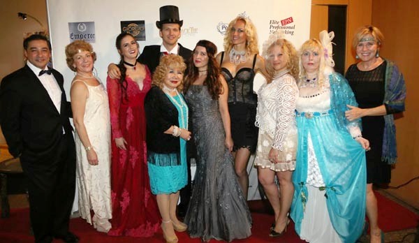 All participants of the Costume Ball Artist Juan Fernando Silva, Paula Oleska President Brain Upgrade and Opera Singer,  Gina McCarthy, Gloria T. Cressler, Elna Lzabela Naszawa, 