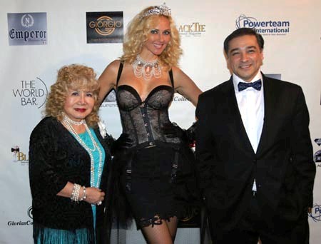  Gloria Cressler Event producer, European Super Model Angelina Shipilina and Artist Juan Fernando Silva       