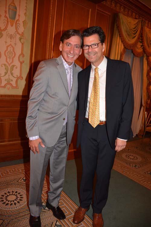 Richard Heimier (Honoree, Face of Hope Survivor) and Christopher Maroc. Photo by: Rose Billings/Blacktiemagazine.com