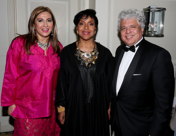  Meera Gandhi, Founder and CEO of The Giving Back Foundation, GBF 2015 Honoree Phylicia Rashad, and GBF 2015 Honoree Suhel Seth. Photo credit: Snaps India.