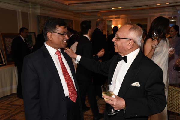 Dnyaneshwar Mulay, Indian Ambassador and Jaswant Lalwani. Photo credit: Annie Watt