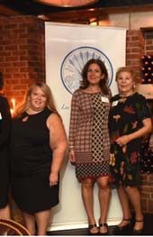 Seven new members were inducted into the New York Chapter of Les Dames d’Escoffier at the famed French bistro Lafayette, in NoHo in lower Manhattan. Pictured here with Founder Carol Brock (left to right): Carrie Bachman, Marybeth Bentwood, Francine Cohen, Carol Brock, Susannah Gold, Rhonda Kave, Vincenza Kelly, Marjorie Wolfson