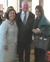 Crown Prince Alexander and Crown Princess Katherine of Serbia and Muna Rihani Al-Nasser . Photo by: Joyce brooks/Blacktiemagazine.com