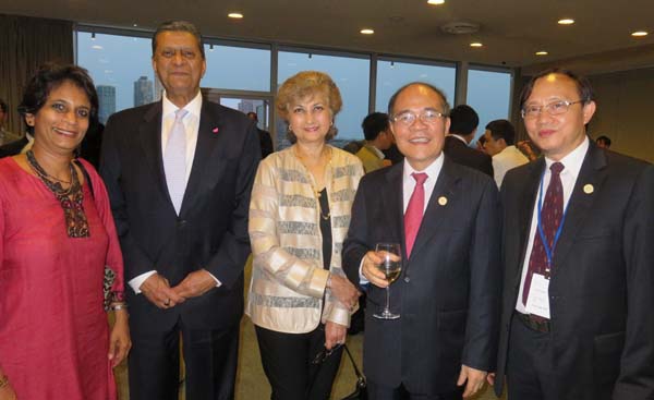 Amir Dossal, Founder and Chairman of the Global Partnership Forum, Tas Dossal,