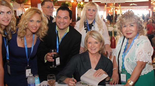 European Super models Kristina Davis and European Super Model Angelina Shipaline Bill Lanndis Celebrity Business Mogul Martha Stewart, Gloria T.Cressler