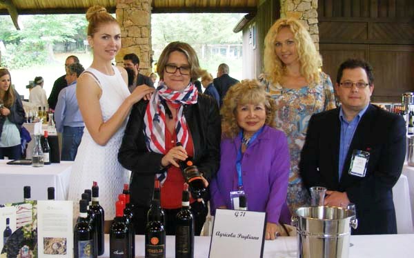 Super Model Krisstina Davis, Pamela Bicchi Sommelier/Commercial Manager Pugliano Winery, Gloria T. Cressler, International Editor/Host, Super Model Angelina Shipilina
