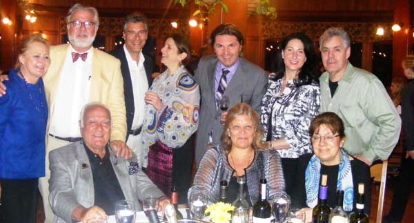 Roberto and Michelle Strolo from Banfi Winery; Connie and Lou DiPolo from Di Palo, the oldest Italian Specialty Food Store in Little Italy, Vincenza Kelly, Marketing Manger for Italian Trade Agency, Sam Ramic of IWM,
