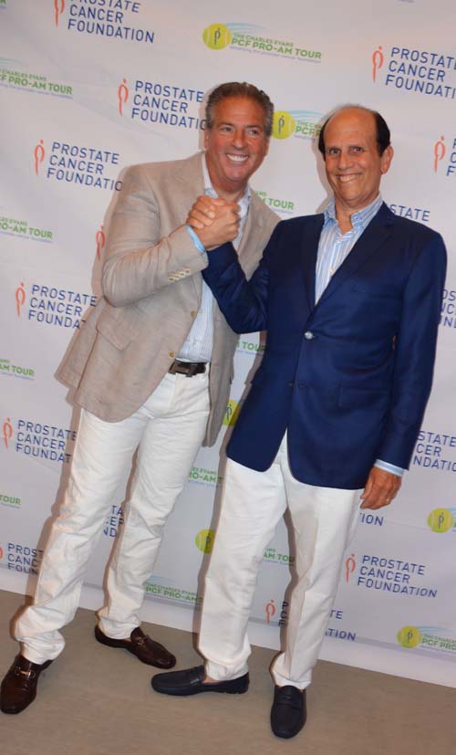 Hosts, Glenn Myles and Michael Milken.  Photo by:  Rose Billings/Blacktiemagazine.com
