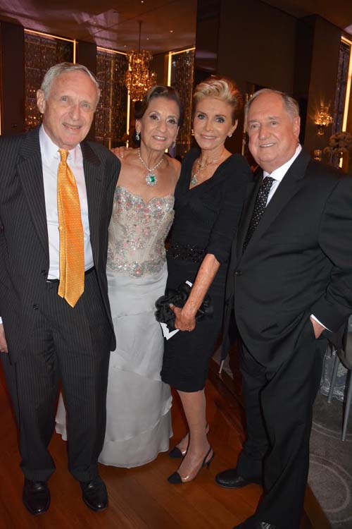 Donald Billings, Mireille, Leba and Neil Sedaka. Photo by: Rose Billings/Blacktiemagazine.com