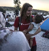 Save the Children has begun assessing the needs of refugee children on the Greek Island of Lesvos. Photo by Anna Pantelia for Save the Children. (PRNewsFoto/Save the Children)