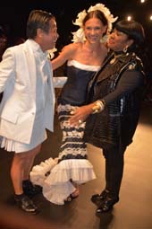 Zang Toi, Model and Patti La Belle . Photo by: Rose Billings/Blacktiemagazine.com