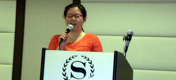  湖南省商务厅美洲大洋洲处长王海梅作省情推介。