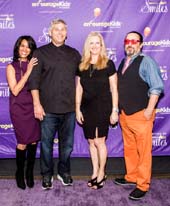 Michele Hall Duncan, Ralph Scamardella of Tao Group, Giselle Dean Miller and Host Robert Galinsky