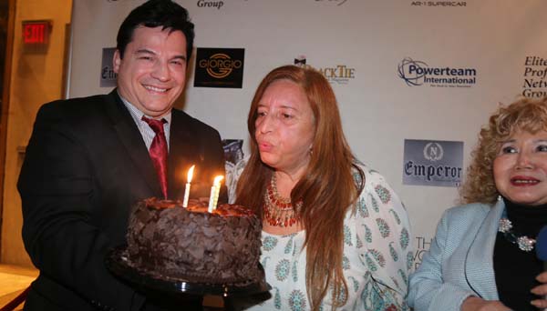   Susana Koehler with her birthday cake