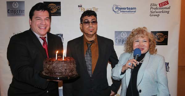 Carlos Mallos with his birthday cake
