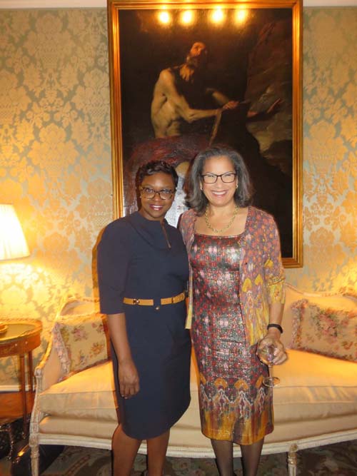 Kenita D. Lloyd, Senior Vice President of Advancement, NYC Mission Society and Elsie McCabe Thompson ,President of NY Mission Society .  Photo by:  Joyce brooks/Blacktiemaagzine.com
