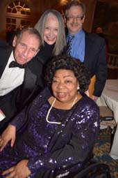 Martina Arroyo,with Murray Rosenthal, D.Vaughn and Garry Spector. Photo by: Rose Billings/Blacktiemagazine.com