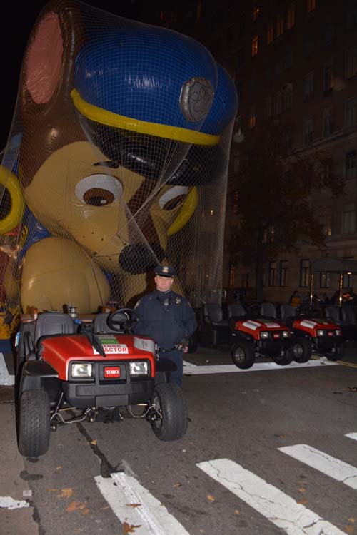 Chase Paw Patrol and NYPD120 Pct Police Officer Pilzer,. Photo by: Rose Billings/Blacktemagazine.com