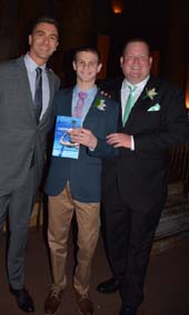 Anthony Ervin, Joshua Mittman (Youth Ambassador) and John Miller. Photo by: Rose Billings/Blacktiemagazine.com