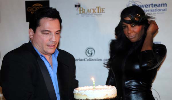 Nyree Bass with her Birthday cake