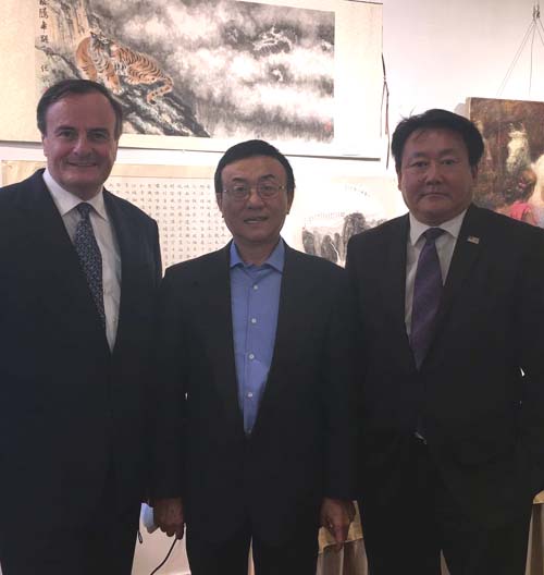 Gerard Mc Keon, Frank Zhang, Artist Jimmy Chue