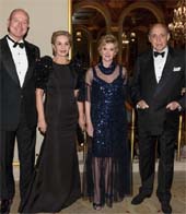 Jacqueline Weld Drake and Prince Dimitri of Yugoslavia. Carolina Herrera,Jacqueline Weld Drake and Reinaldo Herrera. Photo by: Annie Watt
