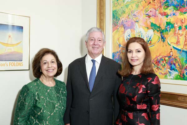 Their Royal Highnesses Crown Prince Alexander and Princess Katherine, and Jean Shafiroff 