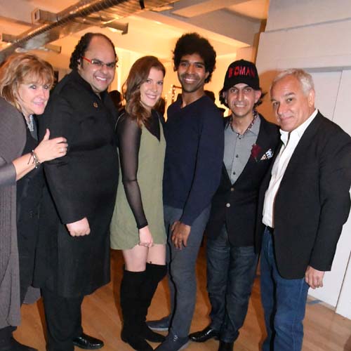 (left to right) Laurie Meadoff, Kunal Sood, Leah Jonas, Jan Lucanus, Alfie Rustom, Arthur Bavelas.  Photo by:  Rose Billings/Blacktiemagazine.com