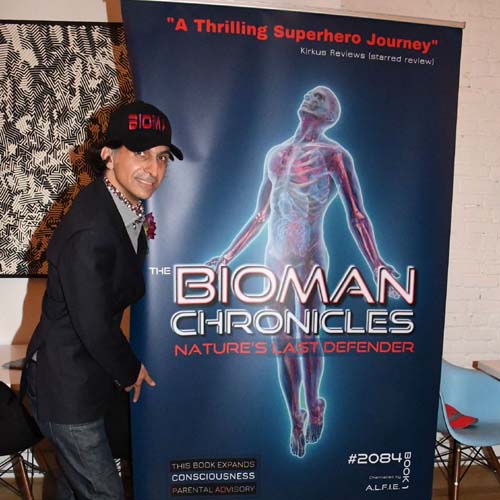 Alfie Rustom,  The Bioman Chronicles, Author.  Photo by:  Rose Billings/Blacktiemagazine.com