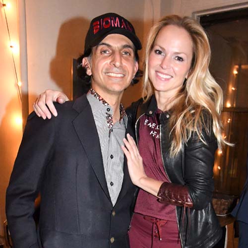  Alfie Rustom with Heather Payne, founder Emerging Heroes.  Photo by:  Rose Billings/Blacktiemagazine.com
